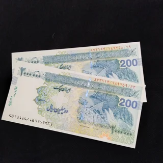 جفت ایران چک ۲۰۰,۰۰۰ تومانی | بهمنی | سوپر بانکی UNC