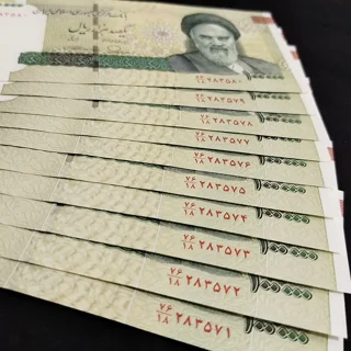 ۵ جفت اسکناس ۱۰۰۰۰۰ ریالی طیبنیا - سیف | سوپر بانکی UNC